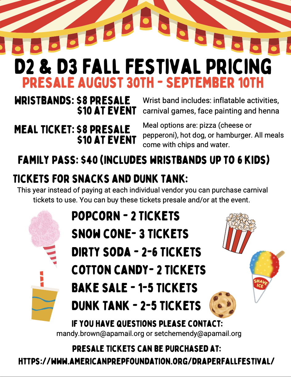 Fall Festival Presale!